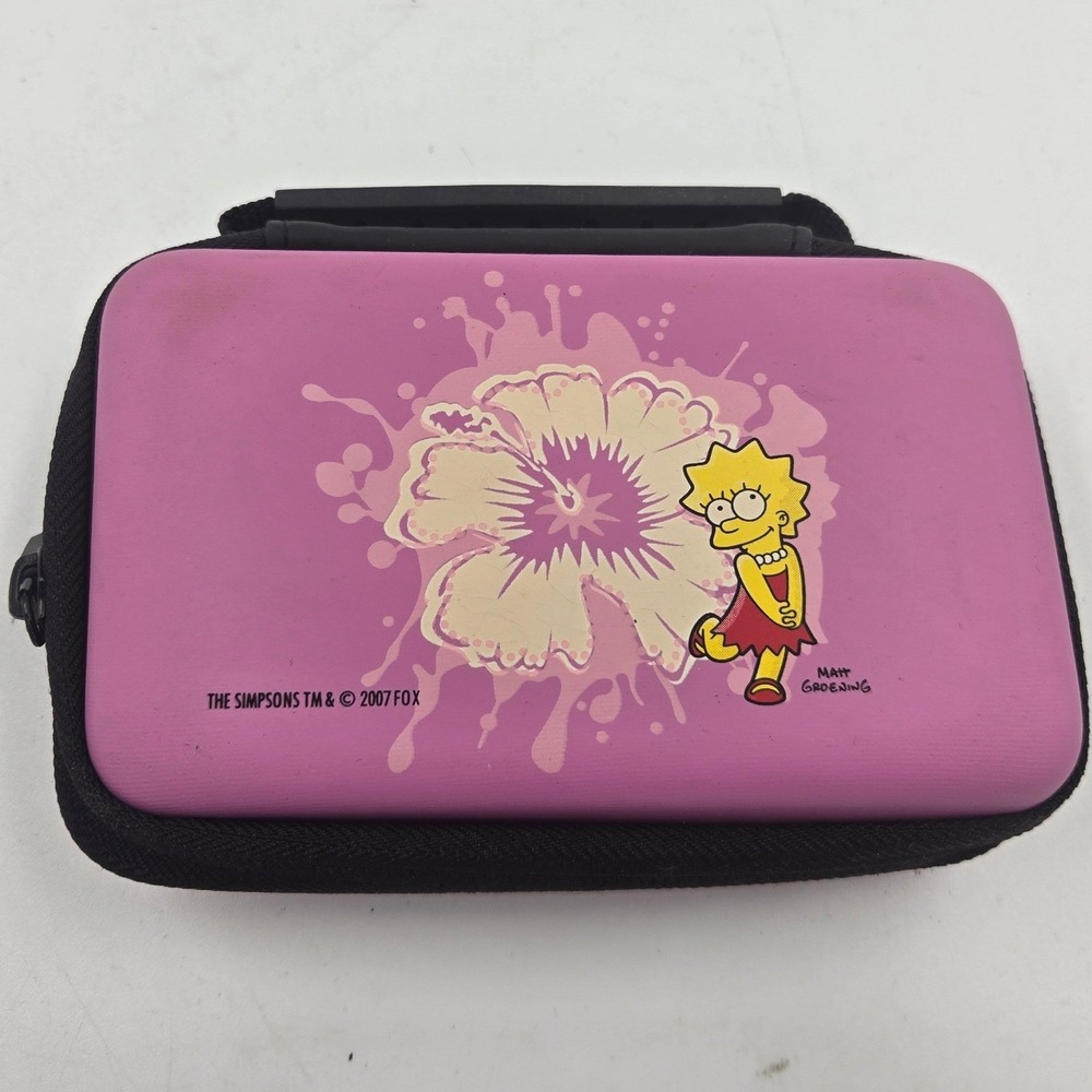 The Simpsons Lisa Simpson Pink 2007 Carry Case Cartridge Holder